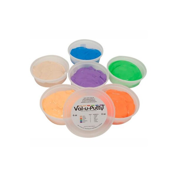 Val-u-Putty Exercise Putty, 6 Ounce, Set of 6 (6 Colors)